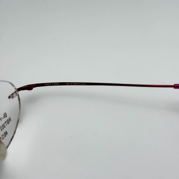 Free Form Eyeglasses Eye Glasses Frames RBT303 Burgundy 46-17-140 - Picture 5 of 6